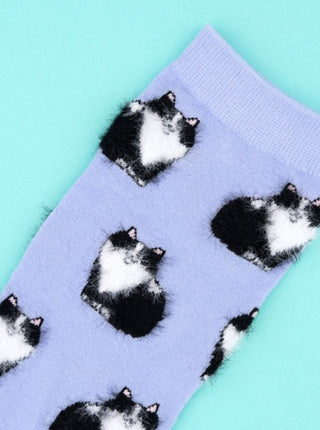 COUCOU SUZETTE Black &amp; White Cat Socks 