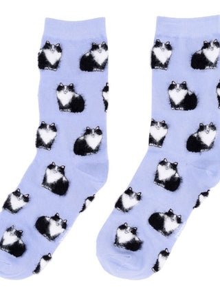 COUCOU SUZETTE Black &amp; White Cat Socks 