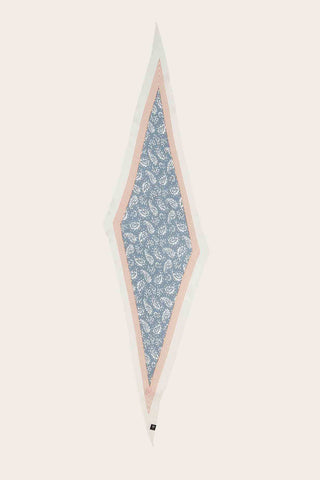 FRAAS Foulard Soie Losange motif Cachemire