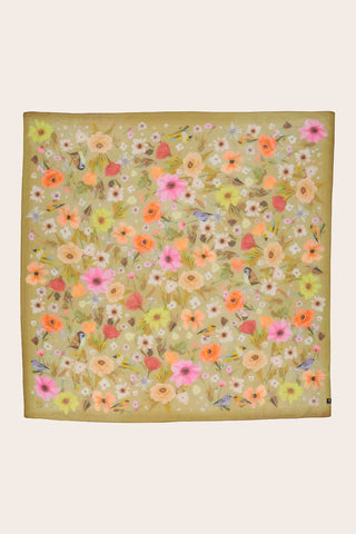 FRAAS Foulard Carré à motifs floraux