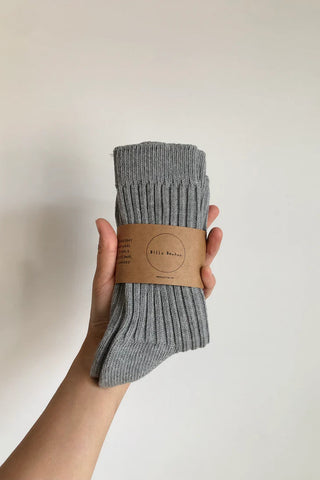 BILLY BAMBOO Chaussette Côtelé Coton - Neutre