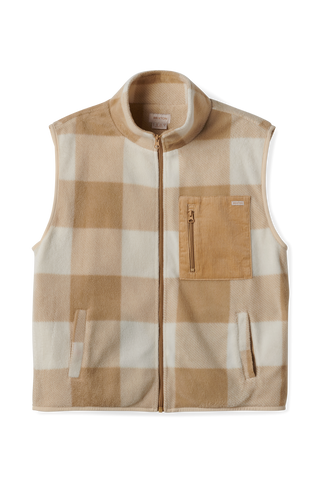 BRIXTON Arctic Fleece Vest - Sand