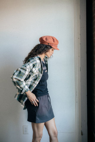 BRIXTON Chemise Bowery Vintage - Vert et Bleu