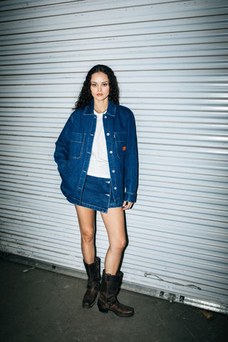 BRIXTON Durham Jacket - Rinse Denim 