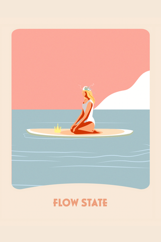 SURF TAROT Affiche Tarot - Flow State