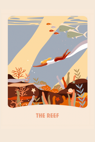 SURF TAROT Affiche Tarot - The Reef