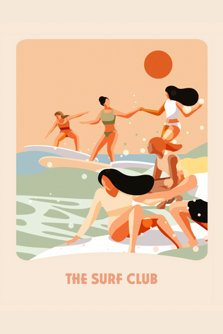 SURF TAROT Affiche Tarot - The Surf Club