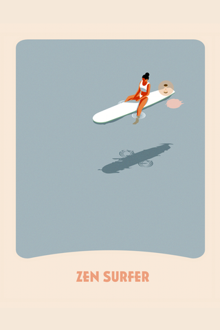 SURF TAROT Affiche Tarot - Zen Surfer