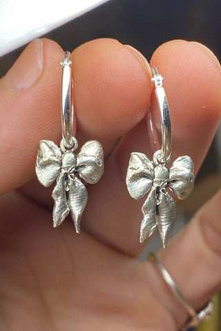 BILAK JEWELRY Boucles d'Oreilles Bow  - Argent Sterling