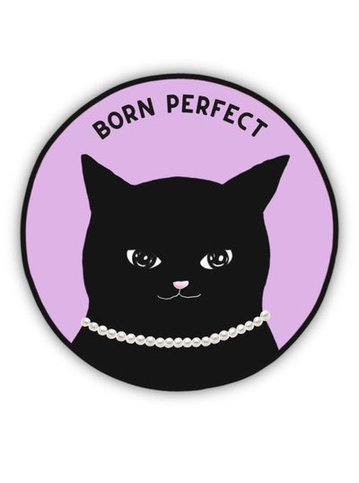 FOONIE Fancy Black Cat Sticker