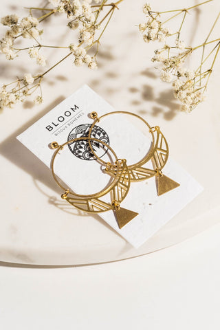 BLOOM Hoop Earrings - Gold