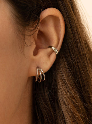 Ear cuff argent simple. Montreal designer boutique.