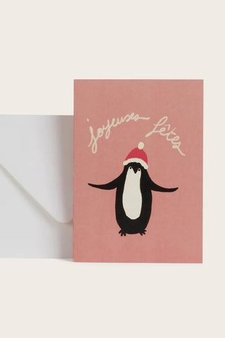 SEASON PAPER Carte - Pinguin Joyeuses Fêtes