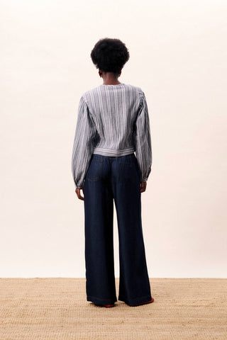 FRNCH PARIS Blouse Amurina - Bleu Jean