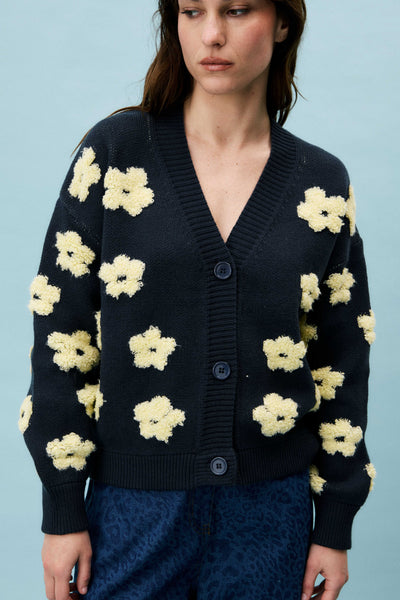 FRNCH PARIS Bergenia Cardigan - Navy Blue – Belle et Rebelle
