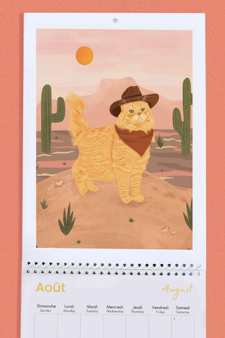 ITSFUNNYHOWWW Calendrier 2026 - Chat