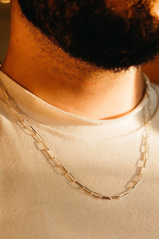 SARAH BIJOUX Chaine Trombone - Argent