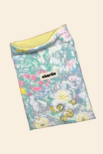 CHARLIE Pochette à Livre Grand Format - Fleurs Vintage