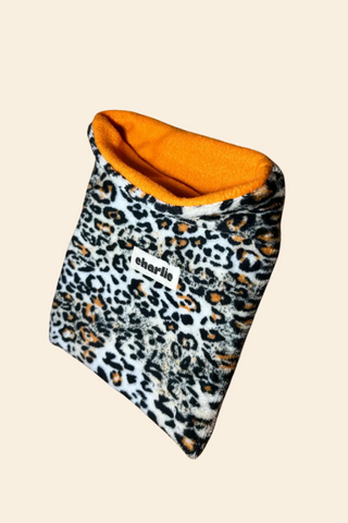 CHARLIE Pochette à Livre Grand Format - Sherpa Léopard