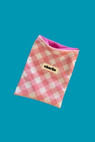 CHARLIE Small Format Book Sleeve - Pink
