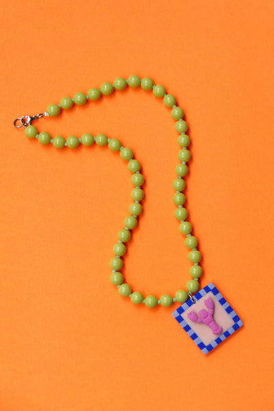 AGILE CROCODILE Lobster Necklace