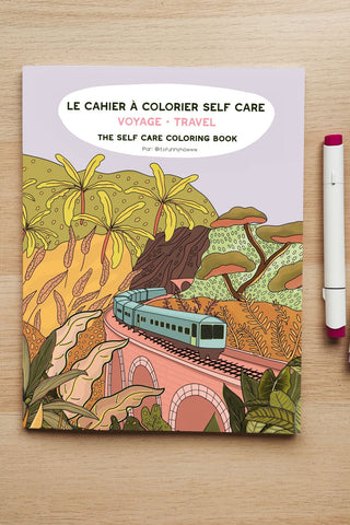 ITSFUNNYHOWW Cahier à colorier - Voyage