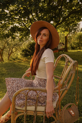 MEEMOZA T-shirt Pointelle - Ivoire