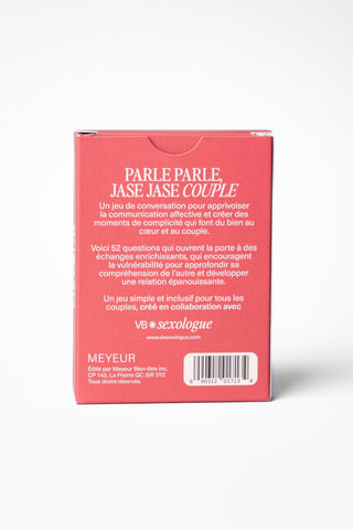 MEYEUR Jeu de Conversation Parle Parle, Jase Jase - Couple