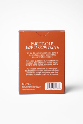 MEYEUR Jeu de Conversation Parle Parle, Jase Jase - De toute
