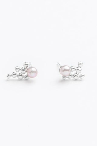 MICHELLE KEMP Boucles d'Oreilles Clust Perle - Rose