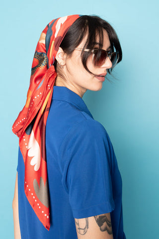 DORA NOLA Petit Foulard en Soie 90 - All the Way