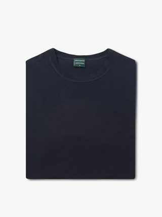 MILO & DEXTER T-Shirt Classique en Bambou - Bleu Marine