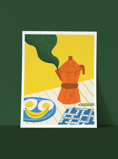 ANNE JULIE DUDEMAINE Affiche Deux Oeufs Banane