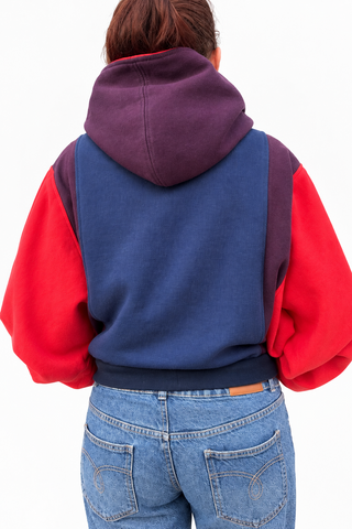 CAPAZCACU Hoodie Yiya - Mauve Bleu et Corail