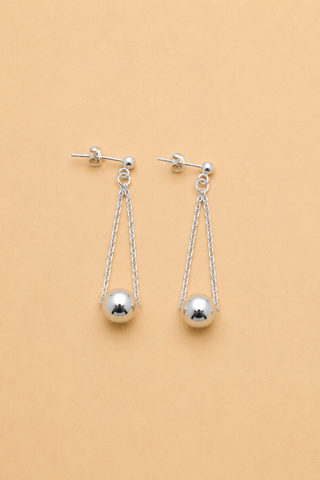 LA RENARDE Clous d'Oreilles Kim - Argent