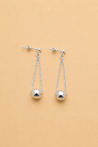 LA RENARDE Clous d'Oreilles Kim - Argent