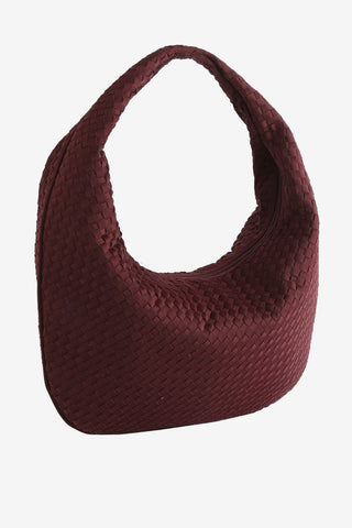 HVISK Haze Woven Tote Bag - Midnight Plum