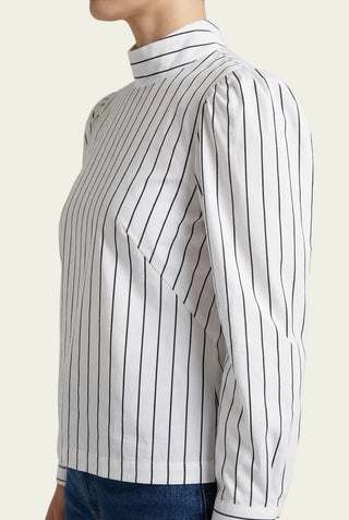 LELE DEBALTZAC Blouse Aude - Ligné Noir et Blanc