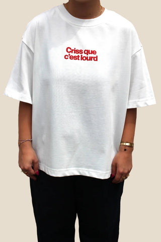 SAULE T-Shirt Féministe - Blanc