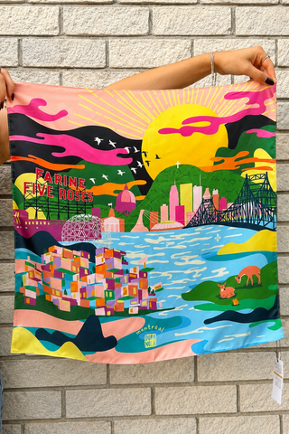 DORA NOLA Foulard en Soie 50 - Montréal