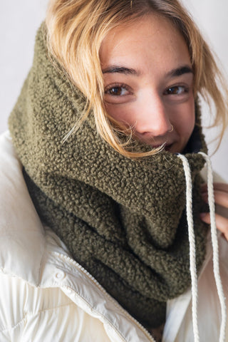 GIBOU Col Capuche Reversible Velour