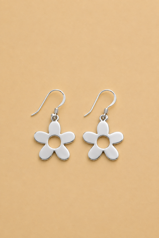 LA RENARDE Boucles d'Oreilles Flora - Argent
