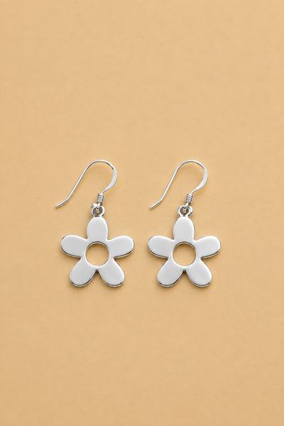 LA RENARDE Boucles d'Oreilles Flora - Argent