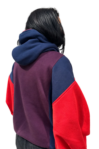 CAPAZCACU Hoodie Yiya - Mauve Bleu et Corail