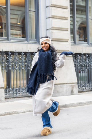 GIBOU Foulard Molletonné Bouclé