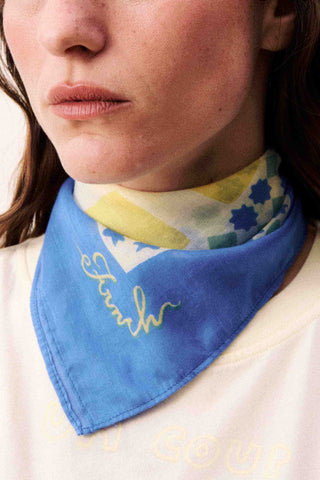 FRNCH PARIS Foulard Plitvice - Bleu Azur