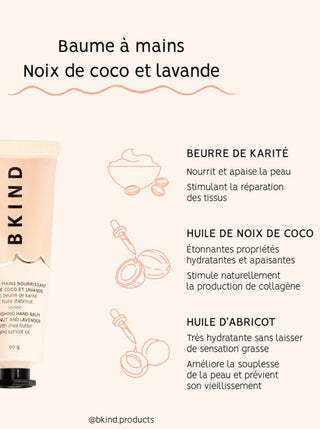 BKIND Baume pour les Mains - Coconut & Lavande