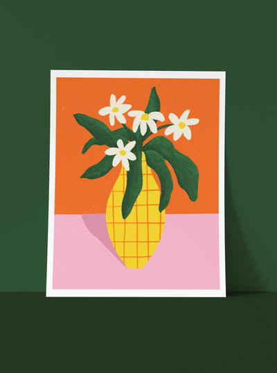 ANNE JULIE DUDEMAINE Affiche Je me Suis Acheté des Fleurs
