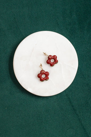 KAG Ceramic Flower Earrings