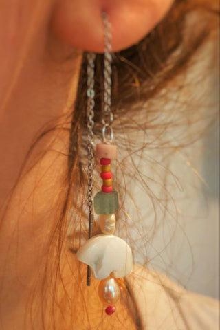 KAJOU Boucle d'Oreilles Pendante Ours